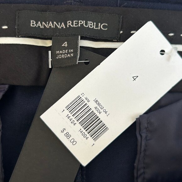 NWT Banana Republic Sloan Navy Blue Ankle Pants Size 4 - Picture 8 of 13
